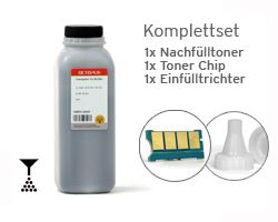 Set Tonerpulver Samsung SCX-4300, SCX-4310 mit Chip, Trichter