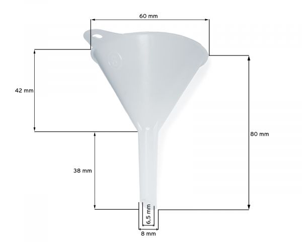 Trichter zum Umfüllen und Abfüllen von Flüssigkeiten wie Tinten