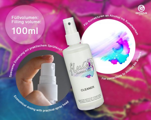 Octopus Fluids Alcohol Ink Cleaner, Reinigungslösung für Alkoholtinte, farblos