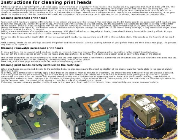 100ml Düsenreiniger, Druckkopfreiniger, Print Head and Nozzle Cleaner