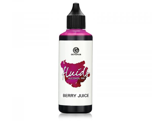 100 ml Octopus Fluids Alcohol Ink BERRY JUICE, Alkoholtinte für Fluid Art und Resin, violett