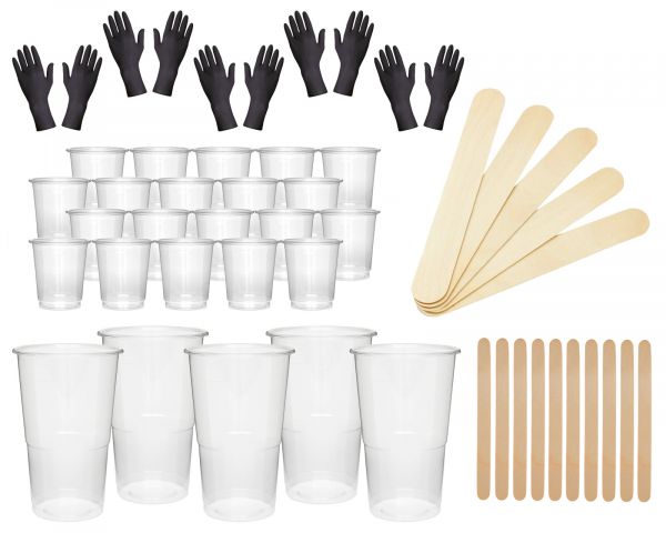 Set di miscelazione della resina, accessori per la miscelazione della resina epossidica con becher, agitatore e guanti