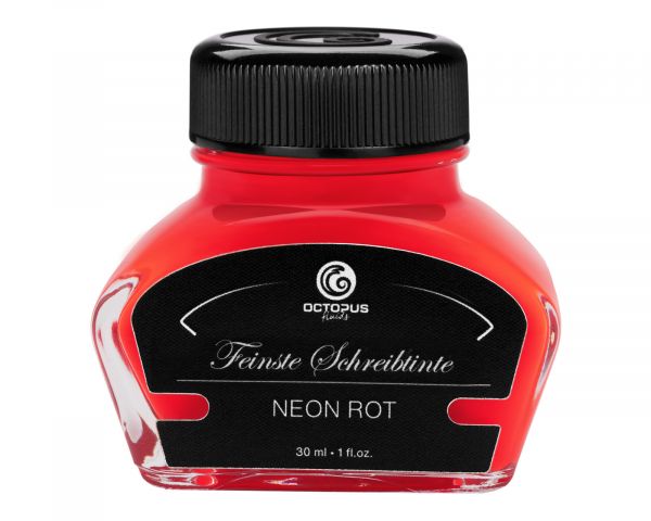Highlighter ink for fountain pens, fluorescent neon red, 30 ml