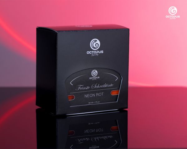 Highlighter ink for fountain pens, fluorescent neon red, 30 ml