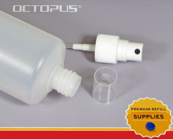 5 x 250 ml HDPE spray bottles with atomizer