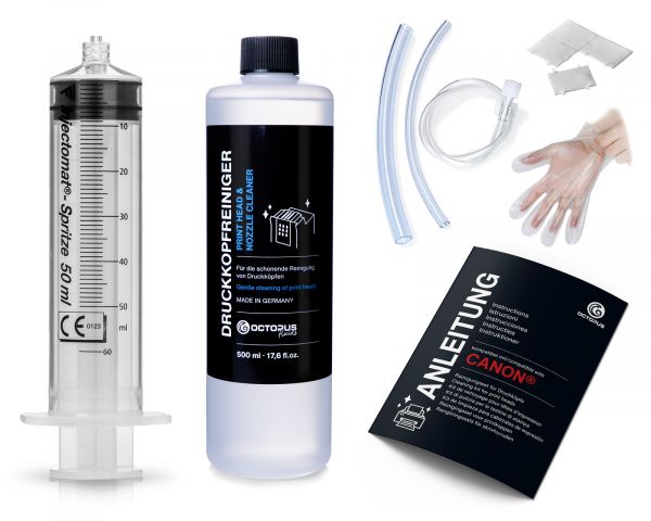Düsenreiniger für Canon Pixma Druckköpfe mit Schlauchadaptern
