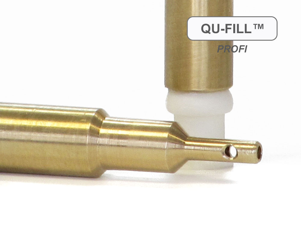 QU-Fill™ PROFI for HP® 932, 950, 953, 970, 980 spring valve cartridges, brass QU-Fill™ PROFI for HP® 932, 950, 953, 970, 980 spring valve cartridges, brass