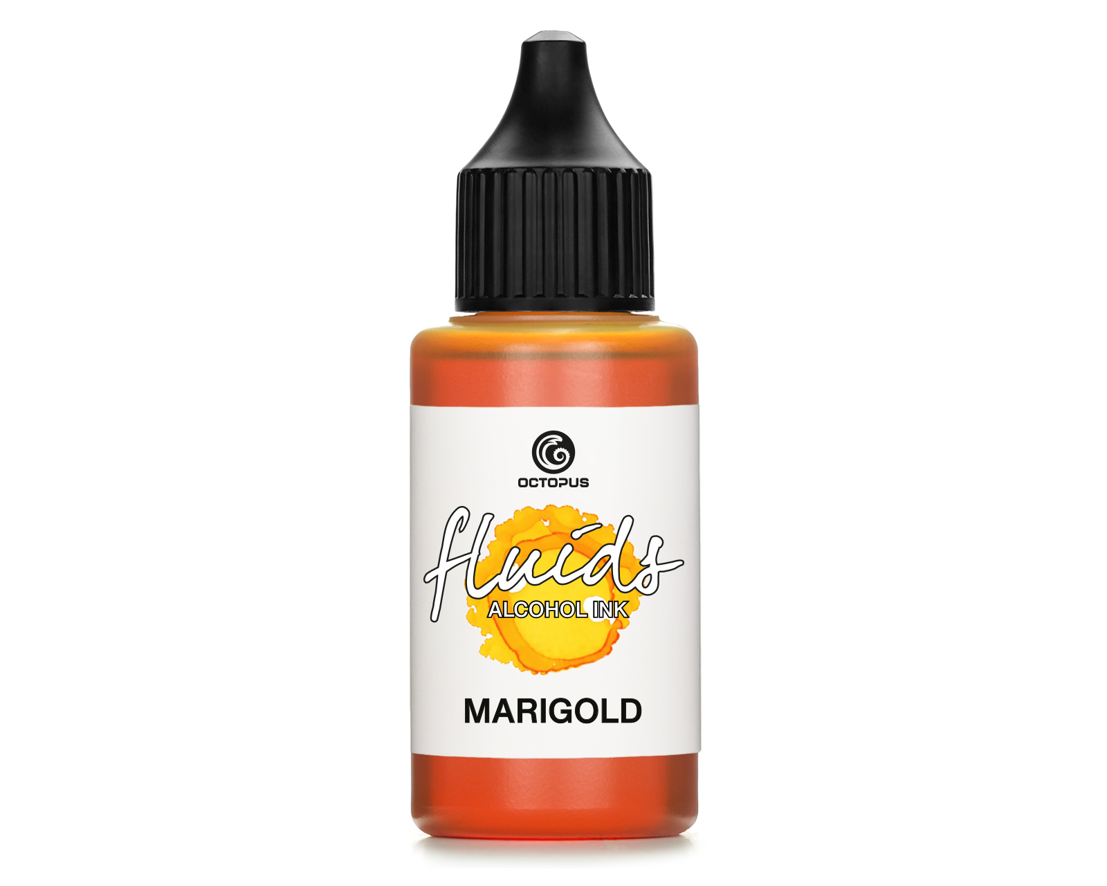 Fluids™ Alcohol Ink MARIGOLD for fluid art and resin, yellow
