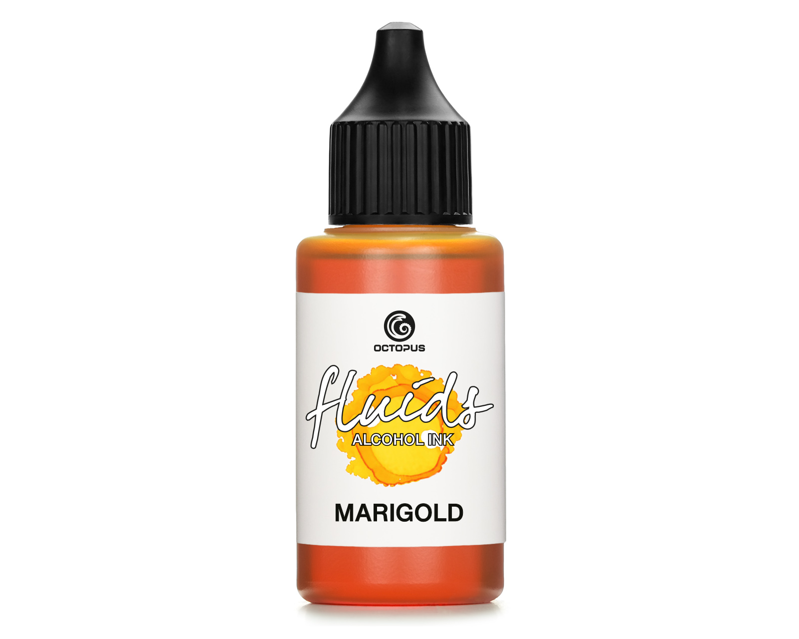 Fluids Alcohol Ink MARIGOLD, Inchiostro ad alcohol per Fluid Art e Resin Art, giallo