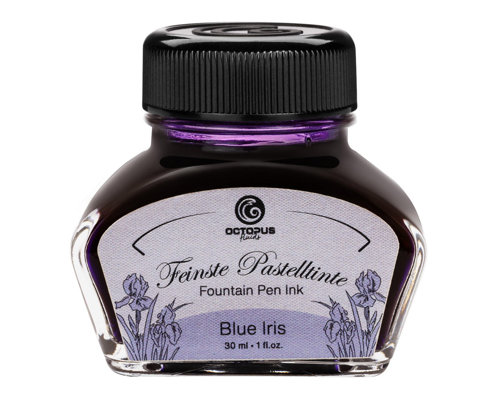 Füllhaltertinte, Schreibtinte für Füllhalter, Füllertinte Pastell Violett "Blue Iris"