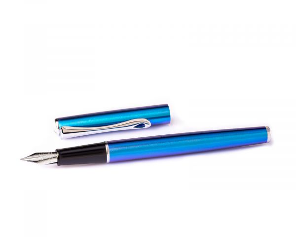 Füllhalter Diplomat Traveller Funky Blue, Stärke M