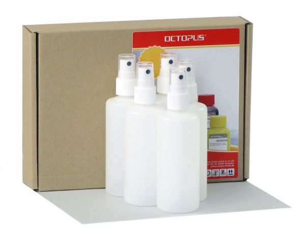 5 x 100 ml HDPE spray bottles with atomizer