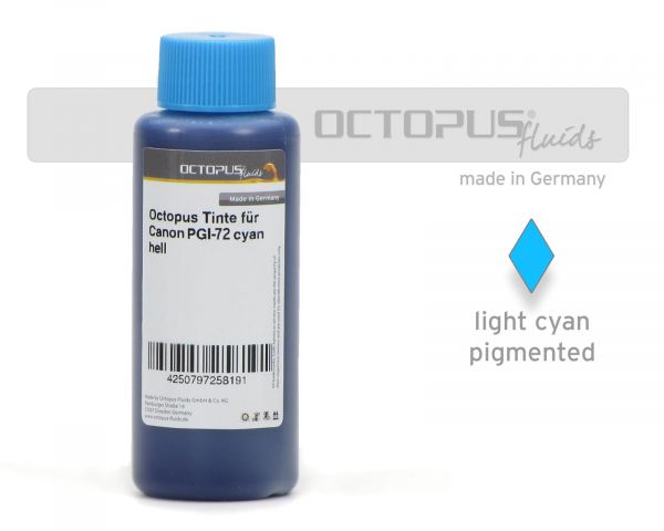 Inchiostro per Canon PGI-72 PC, Pixma PRO 10, ciano chiaro