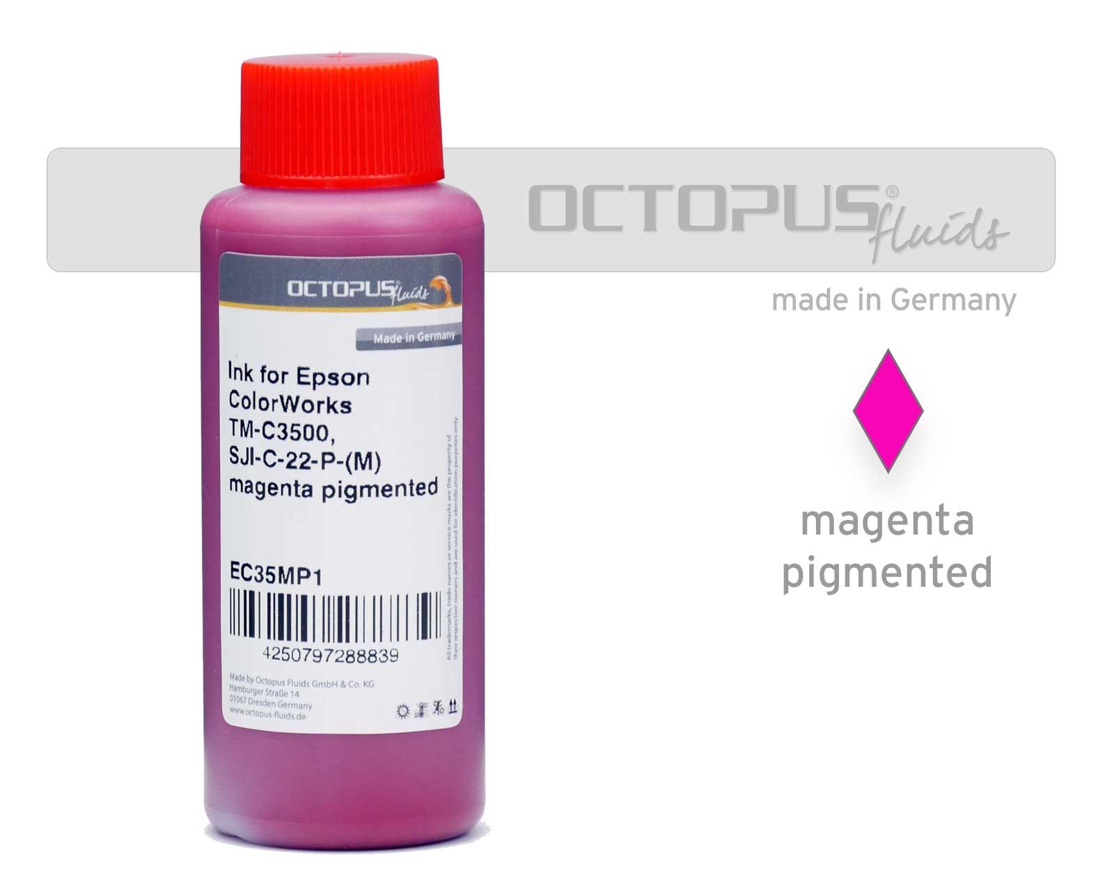 Refill ink for Epson ColorWorks TM-C3500, SJI-C-22-P-(M) magenta