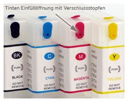 Set Fill In Patronen T7011, T7014 mit Nachfüllsets (kein OEM) ersetzt Epson