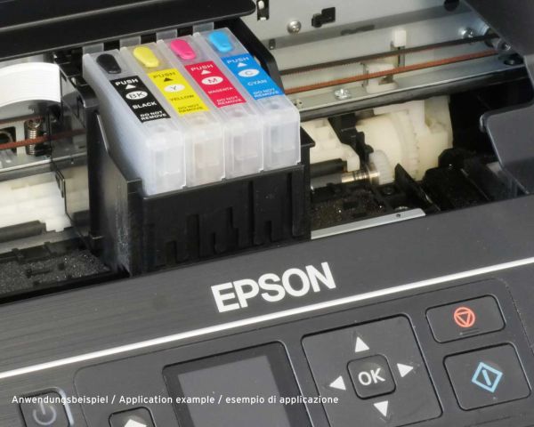 Fill In Druckerpatronen für Epson 29 mit Auto-Reset-Chips und 4x Nachfülltinte