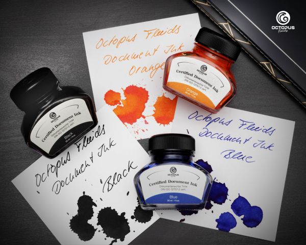 Document Ink black, document-proof ink, certified according to DIN ISO 12757-2, 30 ml