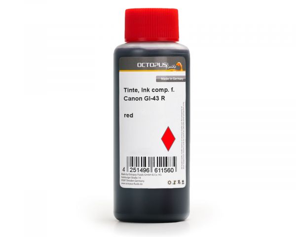 Inchiostro di ricarica per Canon GI-43 R Pixma G 540, G 640 MegaTank rosso
