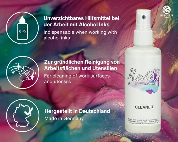 Octopus Fluids Alcohol Ink Cleaner, Reinigungslösung für Alkoholtinte, farblos