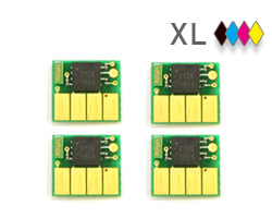 HP 934XL, 935XL chips for black, cyan, magenta and yellow cartridges