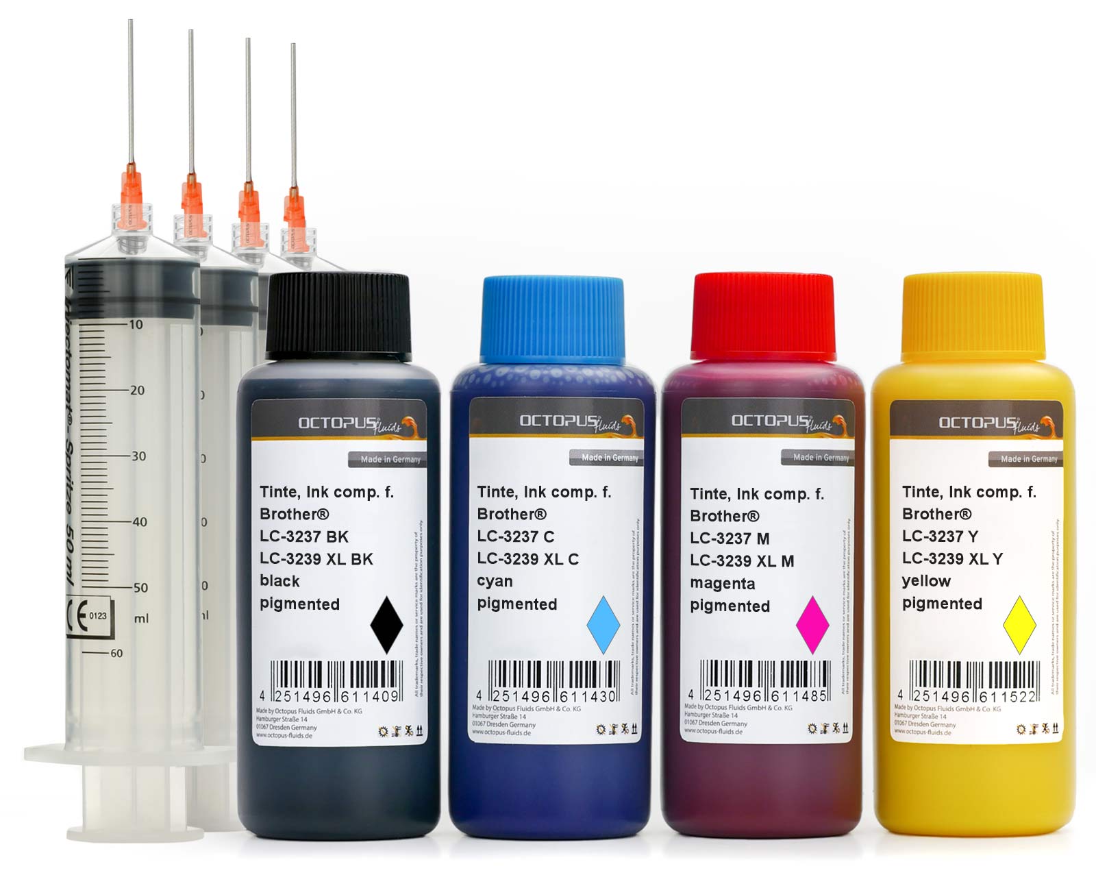 Refill Ink set for Brother LC-3237, LC-3239 XL, HL-J 6000 DW, HL-J 6100 DW, MFC-J 5945 DW, MFC-J 6945 DW, MFC-J 6947 DW