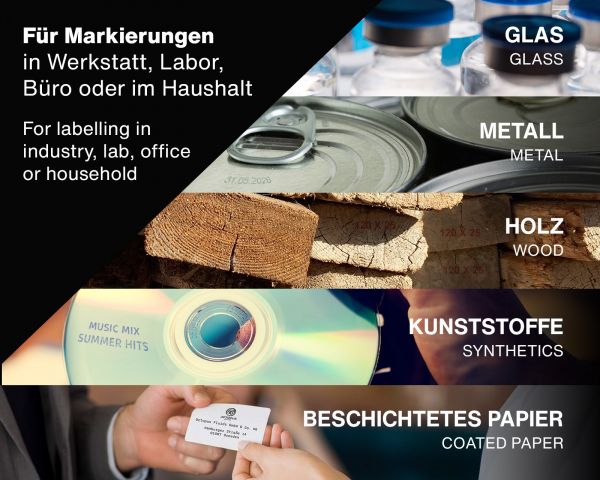 Lenizett Solvent Stempelfarbe für glatte Untergründe, orange