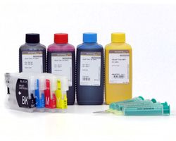 Refillable Ink cartridges compatible with Brother LC-1000 with Printer Ink