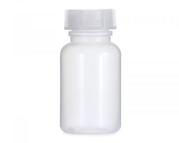 100 ml Weithalsflasche mit Schraubverschluß, Chemiekalienflasche, Laborflasche