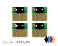 HP 950, 951 Chips für schwarze, cyan, magenta und gelbe Tintenpatronen HP 950, 951 Chips für schwarze, cyan, magenta und gelbe Tintenpatronen