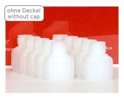 Plastic bottle 30ml, empty, for refill kits 10 pcs. with caps