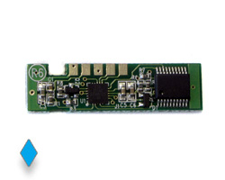 Toner chip per Samsung CLP 360, 365, CLX 3300 ciano