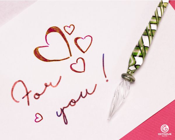 Handcrafted Glass Pen, Glass Dip Pen for Calligraphy and Drawings, Glass Dip Pen for Calligraphy and Drawings