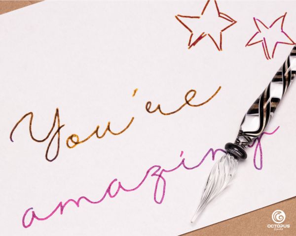 Handcrafted Glass Pen, Glass Dip Pen for Calligraphy and Drawings, Glass Dip Pen for Calligraphy and Drawings