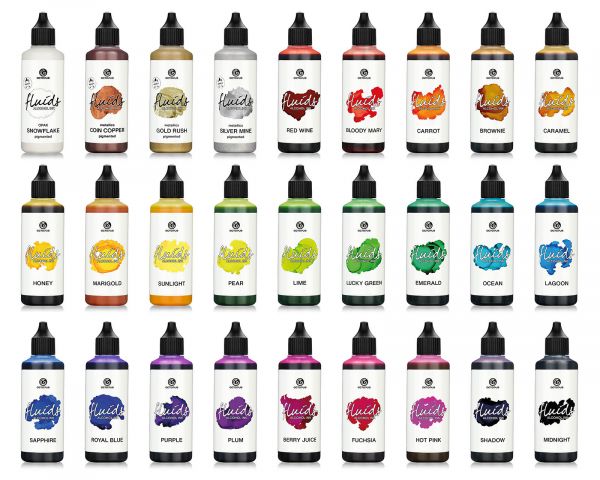 100 ml Octopus Fluids Alcohol Ink MARIGOLD, Inchiostro ad alcohol per Fluid Art e Resin Art, giallo