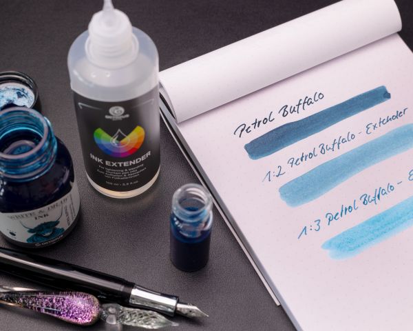 Colourless writing ink, extender for fountain pen inks for mixing and deluting 100 ml