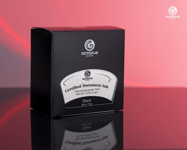 Document Ink black, document-proof ink, certified according to DIN ISO 12757-2, 30 ml