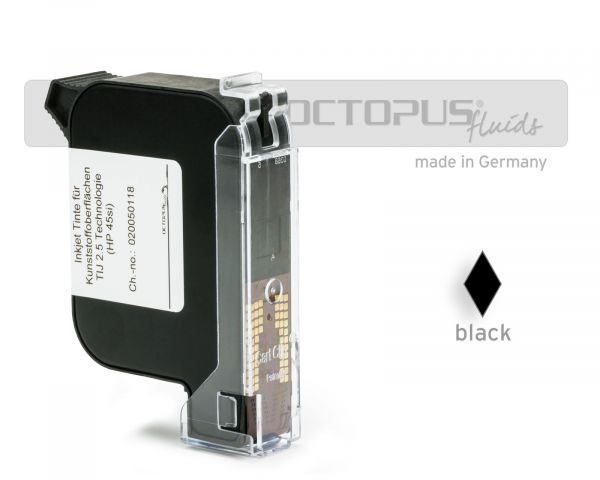 Cartuccia HP 45si (B3F58B, 2580) con 42ml di inchiostro OCTOjet T605 BK per film plastici, a base solvente, nero (non OEM)