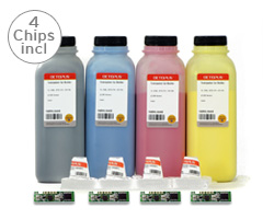 Toner refill kit Samsung CLP 360, CLP 365, CLX 3300, CLX 3305 incl. chips