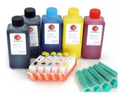 Refillable Ink Cartridges (Kit) for HP 364 with Ink and Ink Syringes