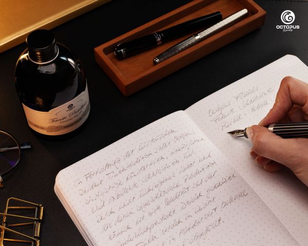 Fountain pen ink pastel "Pebble Stone" including converter, Writing ink for fountain pen, 250ml