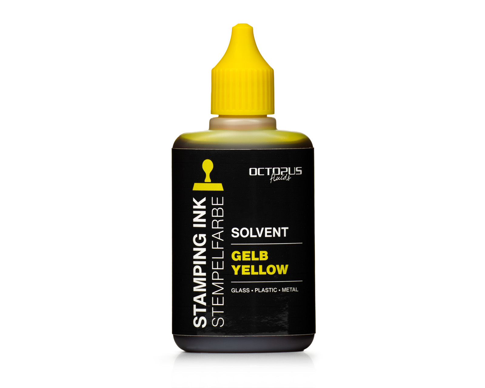 Lenizett Solvent Stempelfarbe für glatte Untergründe, gelb Lenizett Solvent Stempelfarbe für glatte Untergründe, gelb