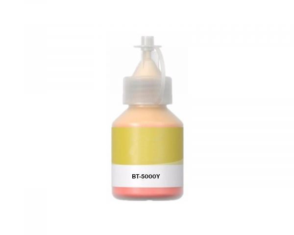 Kompatible Druckertinte, Tintenflasche für Brother BT-5000Y (kein OEM) gelb