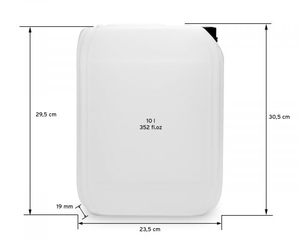 Kopie von 5L Kanister aus HDPE natur mit Verschluss, Gewinde 51mm