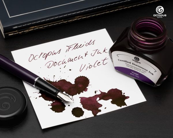 Document-proof Ink Violet, with converter, DIN ISO 12757-2 certified, 30ml