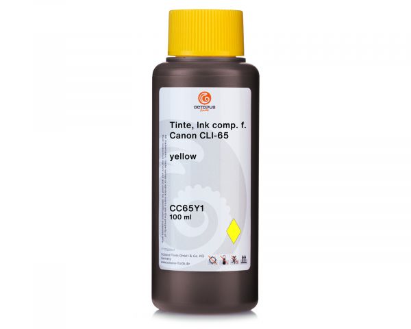 Refill ink compatible for CLI-65 Canon Pixma Pro 200 yellow