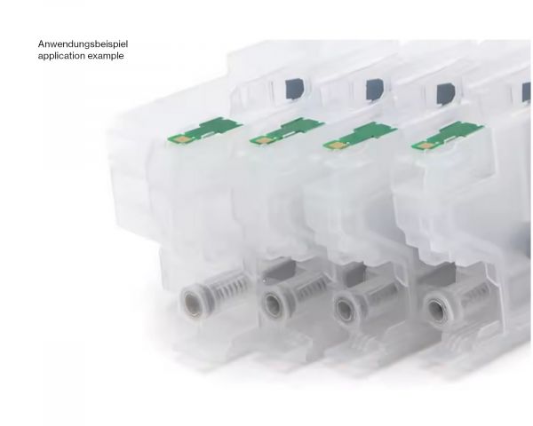 Ink chip set for Brother LC-422 XL CMYK