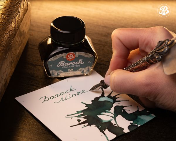 Barock 1920 Schreibtinte, Füllhaltertinte im 30 ml Tintenglas