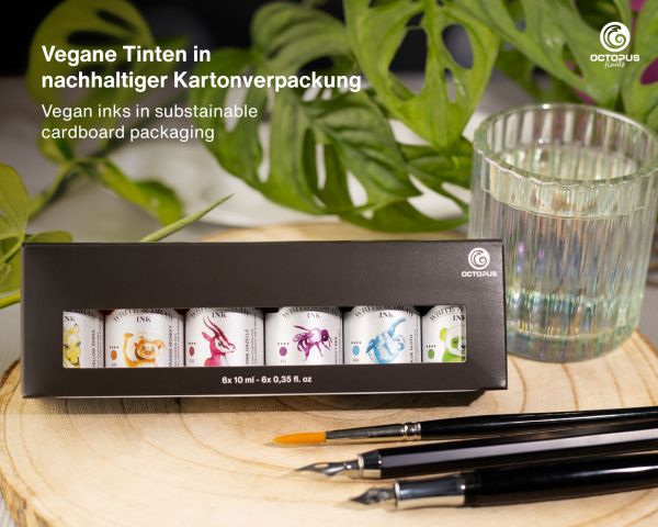 Write and Draw Ink Set, Schreib- und Zeichentusche, 6 Farben