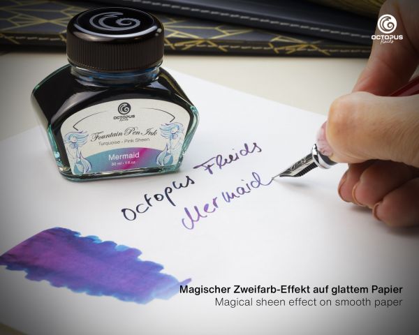 Fountain Pen Ink Sheen, Mermaid, Petrol, 30 ml