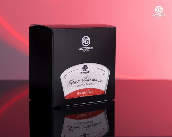 Fountain pen ink including converter, Writing ink for fountain pen, Brillant Rot